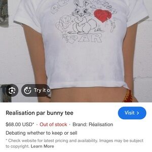 Realisation Par White Bunny Tee
